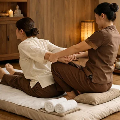 Luxury spa massage treatment at Aroma International Spa